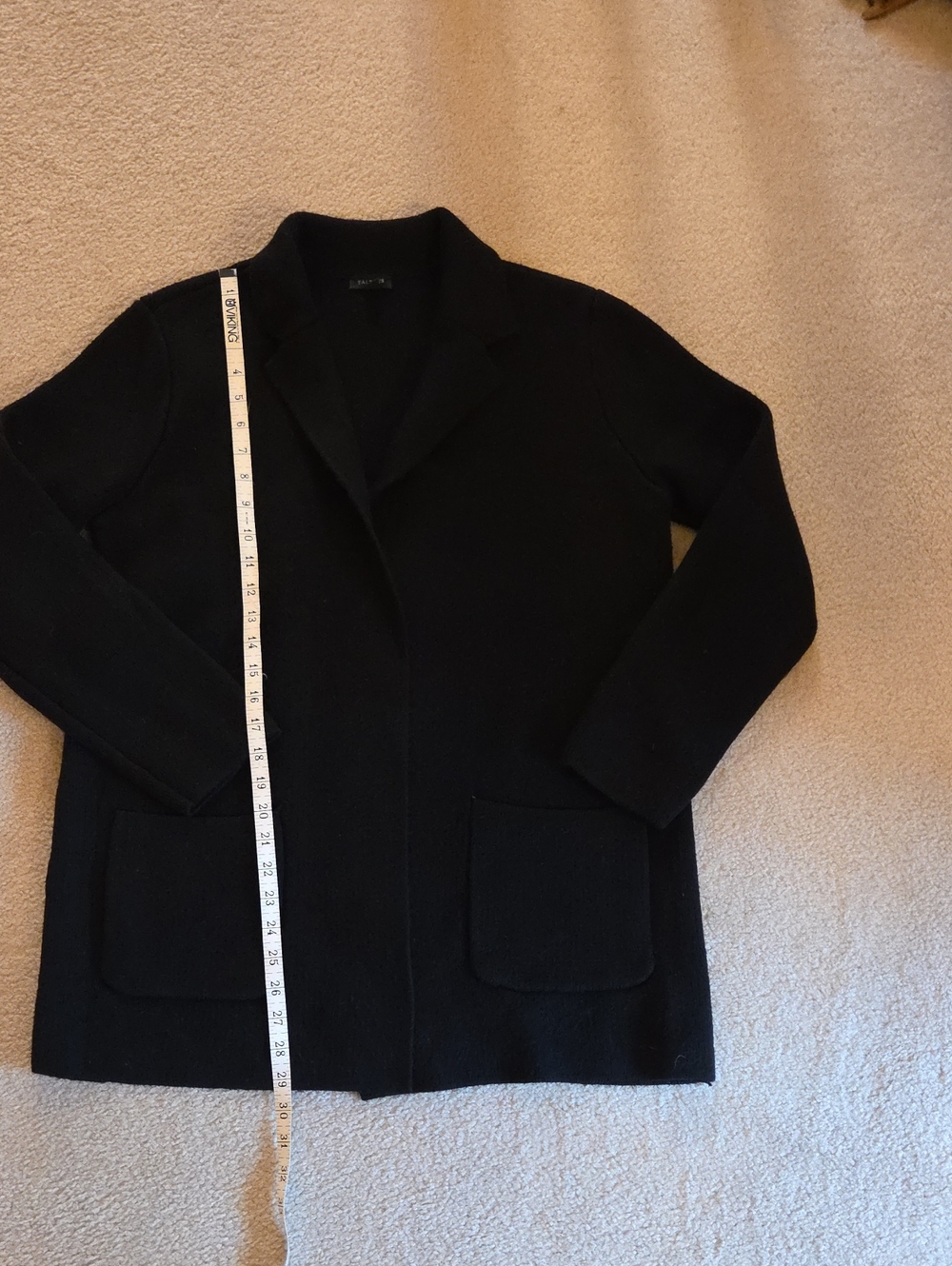 Talbots Classic Black Women's Coat Jacket